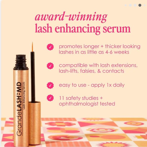 🆕 GrandeLASH-MD Lash Enhancing Serum - Clear. 3 mo supply. In beautiful box! - Picture 2 of 8